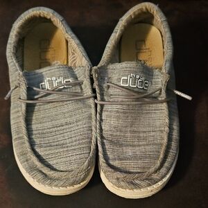 Hey Dude Kids Gray Moccasins